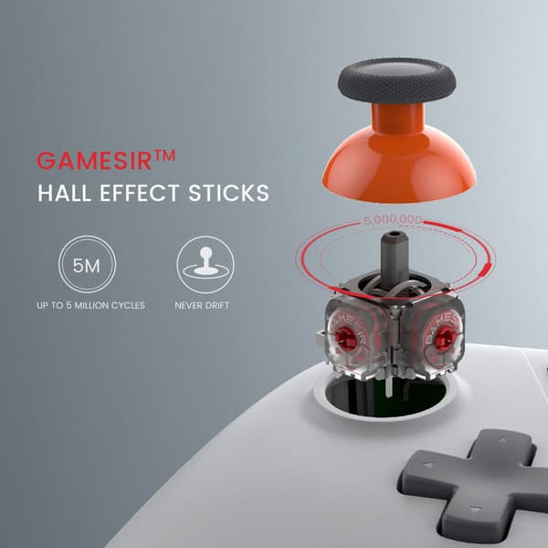 [7/10 stand] GameSir Nova Lite trådløs controller - Hall-effekt-sticks, tri-mode, kompatibel med flere platforme