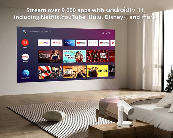 Brugt ETOE Starfish Smart Projektor - 70% som ny - Android TV 11 - 4K