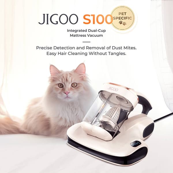 JIGOO S100 Smart Madrassuger - Brugt (Tilstand: 7/10)