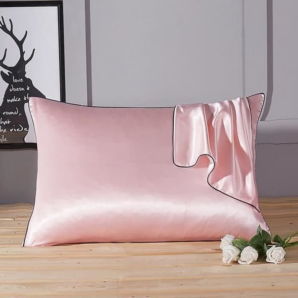 Pudebetræk - VORCOOL - Firkantet - Silke - Pink - Vaskbar