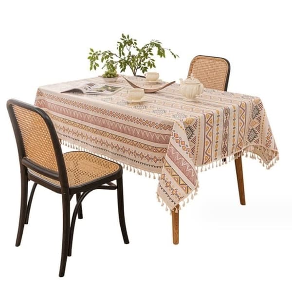Rektangulær dug - Boho - Pletafvisende - 140x180 cm - Polyester - Vaskbar