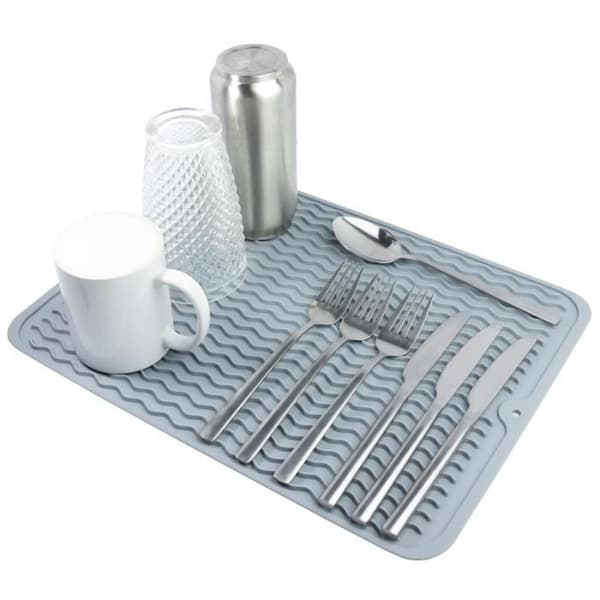 Silikon oppvaskmatte - IGADGITZ - U7228 - Grå - Moderne