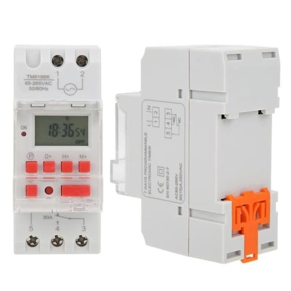 LIA Timer TM919BK 85~265V AC 30A LCD 7-dagars programmerbara digitala brytare