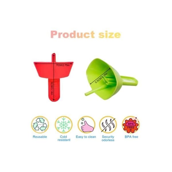 Ispopform - fy - 5 stk. - ABS - Drypfast - Indbygget sugerør