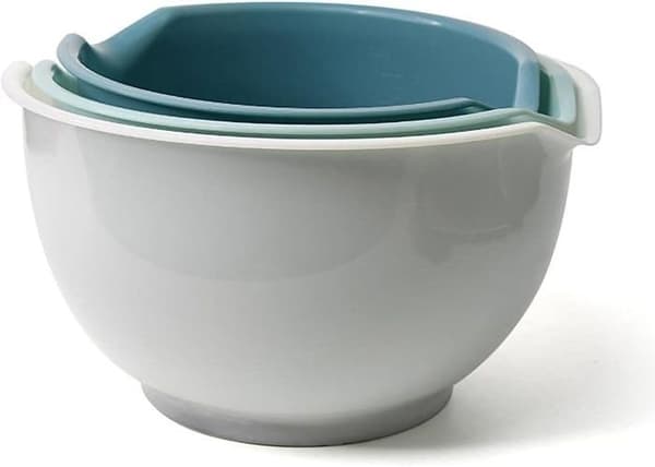 Set med 3 blandningsskålar - Ej specificerad - Plast - Halkfri - Stapelbar - Multifunktionell