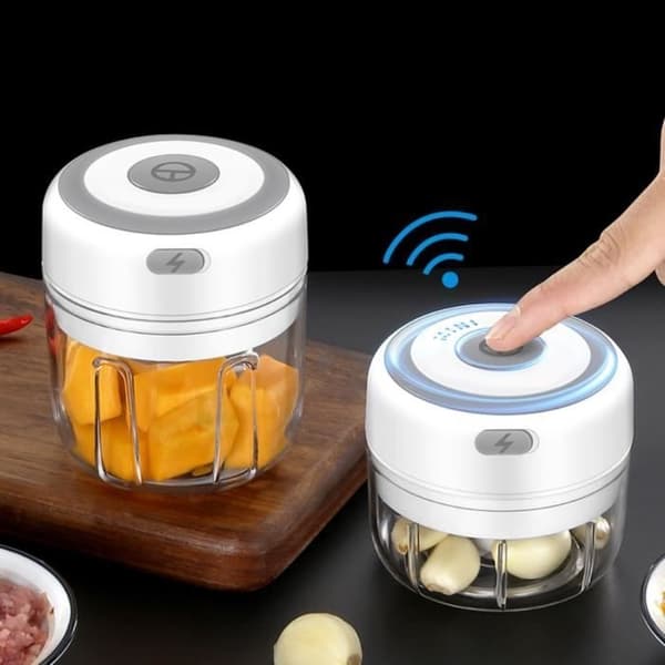 Mini elektrisk madhakker - Mærke - Model - 30W - 250ml - Hvid
