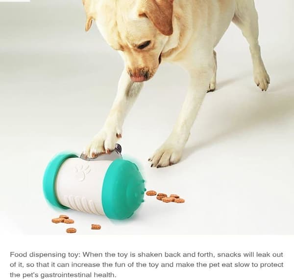 Foderdispenser til kæledyr, legetøj til hunde og katte, utæt foder, interaktivt puslespil, legetøj