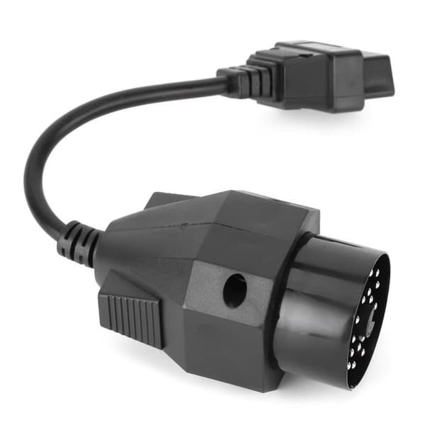 OBD2 Diagnostisk Adapterkabel - EJ.LIFE - 16-benet til 20-benet - Kompatibel med E36 E39 X5 Z3 - Sort ABS
