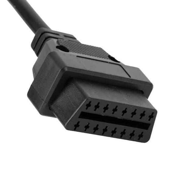 OBD2 Diagnostisk Adapterkabel - EJ.LIFE - 16-benet til 20-benet - Kompatibel med E36 E39 X5 Z3 - Sort ABS