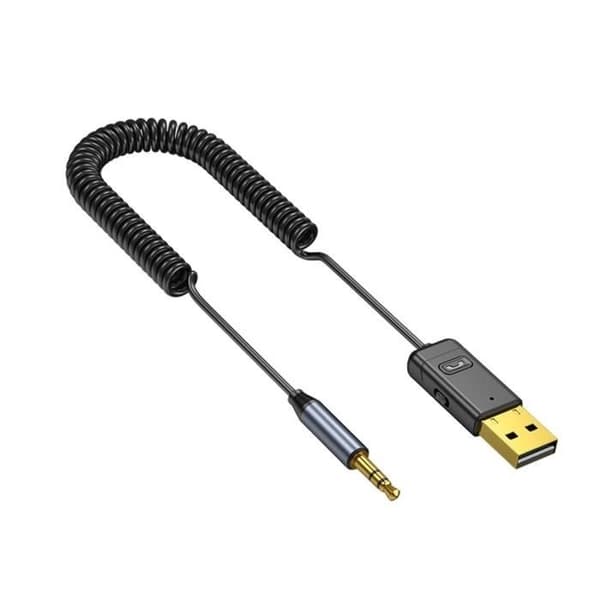 Bluetooth-mottaker - UMERKEUTSTYRET - 3,5 mm adapter - Bluetooth 5.0 - Trådløs tilkobling - Støyreduksjon