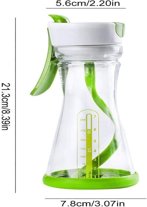 101-200ml manuel salatdressingmixer i glas, mini salatdressingrører til marinader