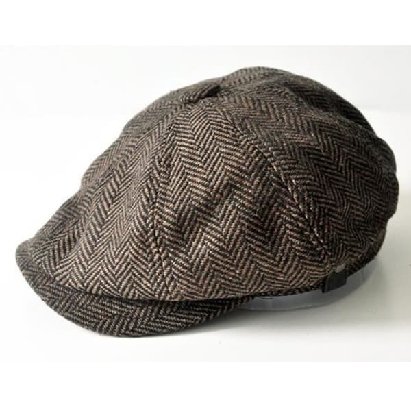 Baret - Noname - Sid kasket - 100% uld - Brun - Blød og moderigtig