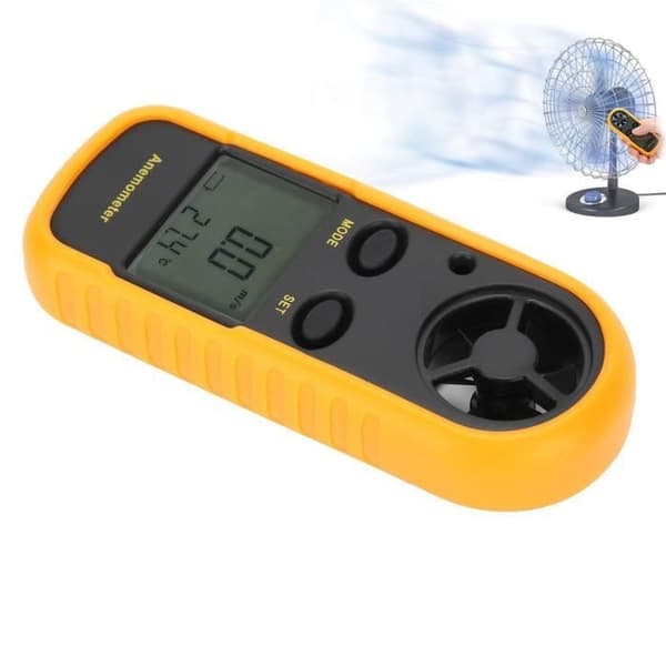 SALUTUYA Pocket Digital Anemometer - Temperaturindikator - Bærbar