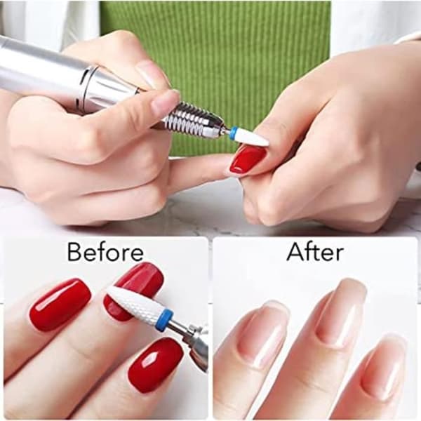 SPECOOL 18-delt keramisk negleboresæt til professionel manicure