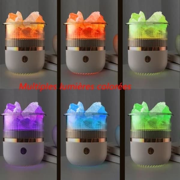 Aroma diffuser, æterisk olie diffuser, Rock Aromatherapy luftfugter (hvid)