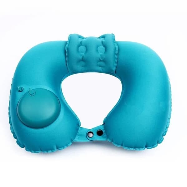 Oppustelig rejsepude, ergonomisk memory foam