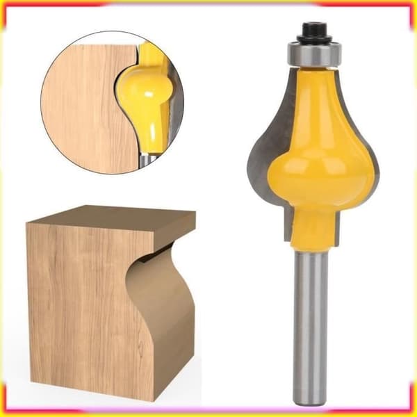 Fräsbit - ASHATA - Spårfrässats - YG6-legering - 8mm - 2 delar