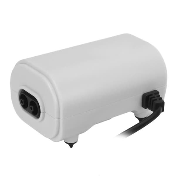 Liten syrgaspump, akvarieluftpump med dubbla utlopp, tyst