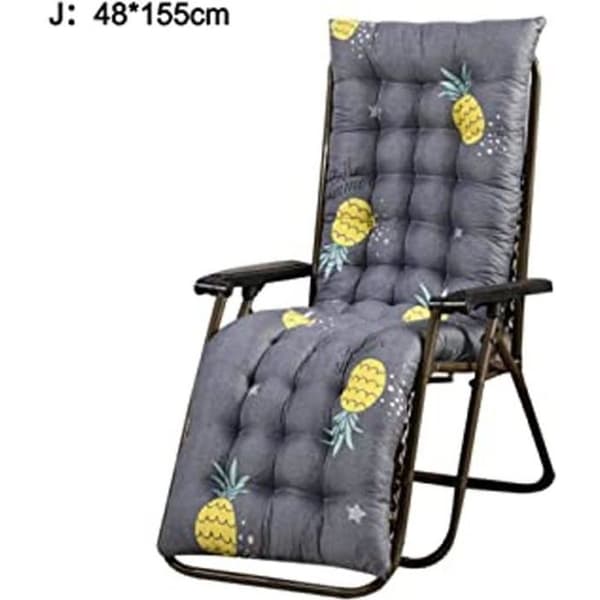 Solsängkudde, Utomhusträdgårdsdyna för solstol 48*155CM (Däckstol ingår ej)