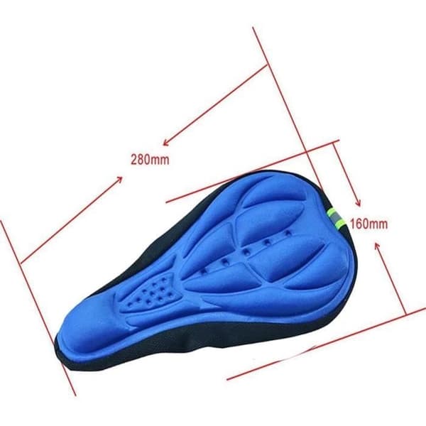 Sadelöverdrag - 3D Plus - Blå - Kiselgel - Ergonomisk komfort - Halkfri