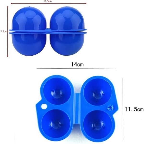 Äggförvaringslåda - Ej specificerad - 2-pack - Plast - Hopfällbar - Bärbar