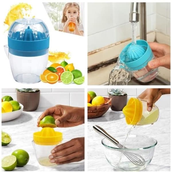 Manuell citruspress - Ej specificerad - 2 stycken - Plast - Grön, blå - 10,5*7 cm