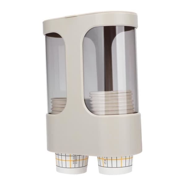 Dobbel engangskoppdispenser, papirkoppdispenser, vanndispenserorganisator koppholder