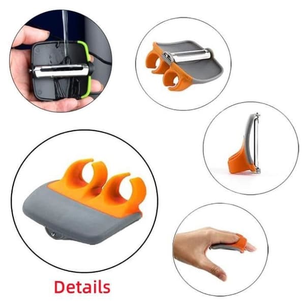 Grønnsaksskreller - Creative Universal - Rustfritt stål - Ergonomisk - Kompakt - 4 deler
