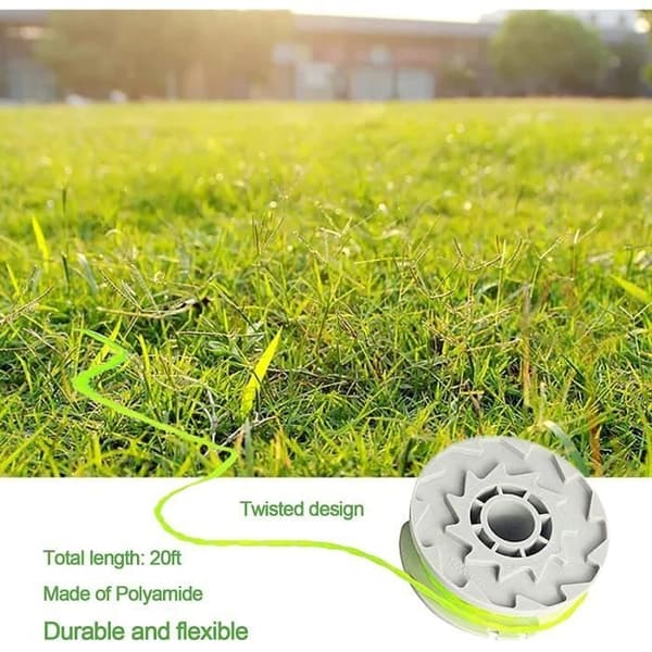 Worx gräsklippartrådsspole - 4-pack - 6 m längd - ABS - Nylon-sampolymer