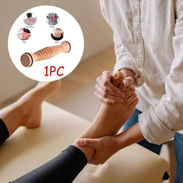 Massagerulle - Ej specificerad - 22x4x4cm - Trä - Brun - Anticelluliter