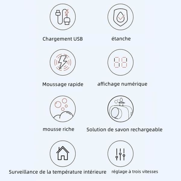 Såpedispenser, veggmontert smart sensorsåpedispenser, hånddesinfeksjonsmiddel, skummende såpedispenser