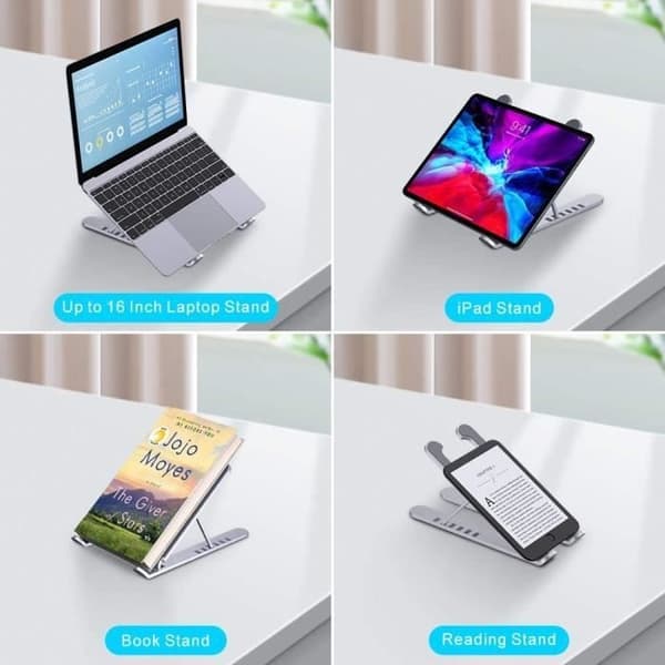 Doosl sammenleggbart laptopstativ, sklisikkert, flervinklet
