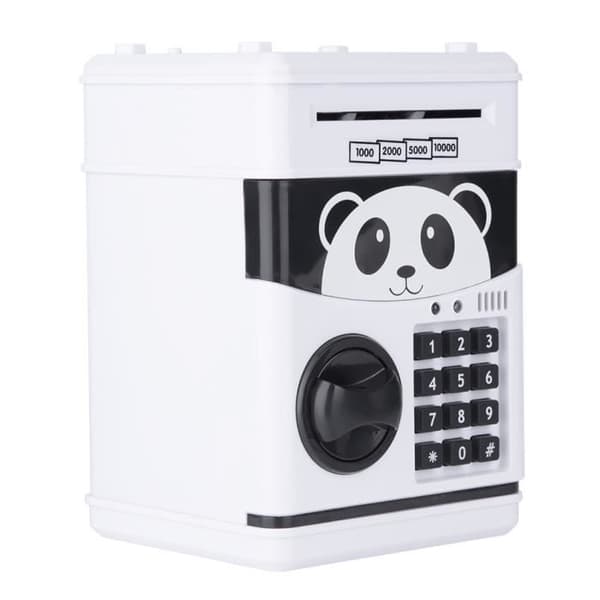 Panda spargris säker med disk