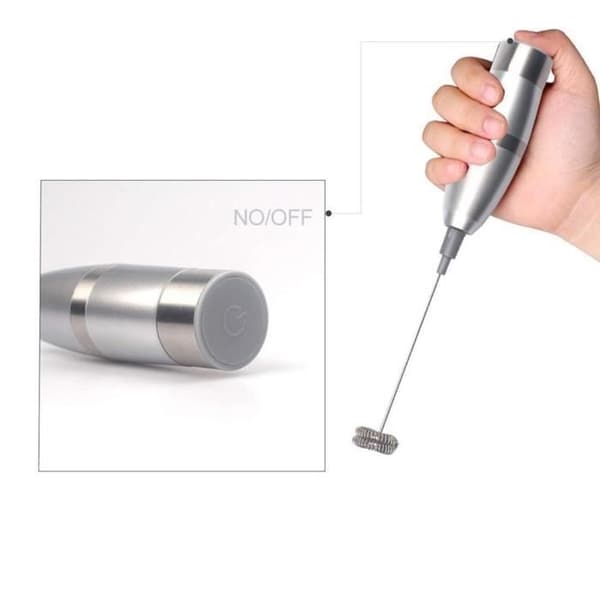 Melkeskummer - Shaker - Rustfritt stål - 19000 o/min - AAA-batterier - Eggmikser