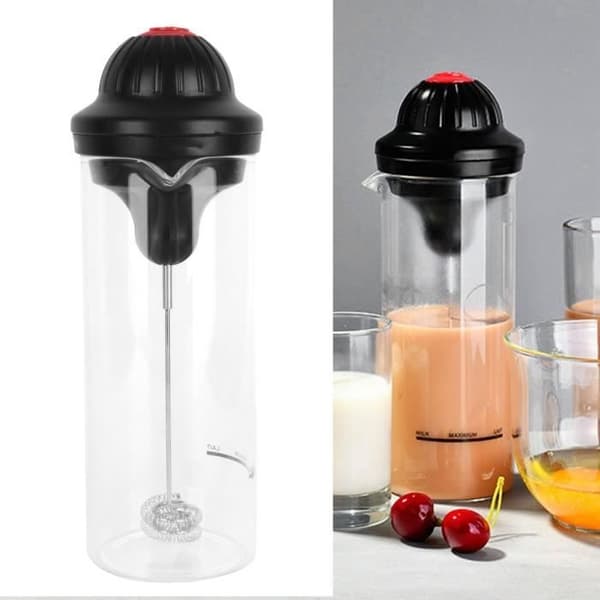 Mælkeskummer - PWSHYMI - Elektrisk - Rustfrit stål - 450 ml - Bærbar
