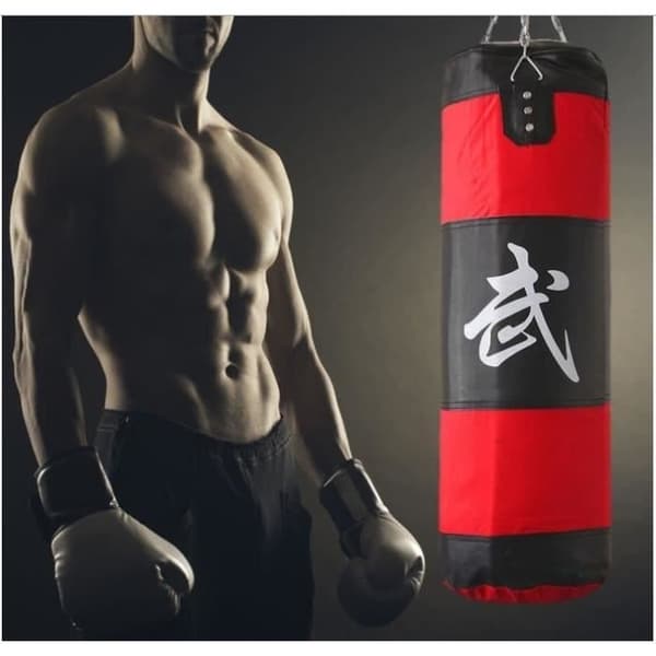 Boxningssäck - TRESOR - Kickboxningskit - 1m - Handskar ingår - 25cm kedja