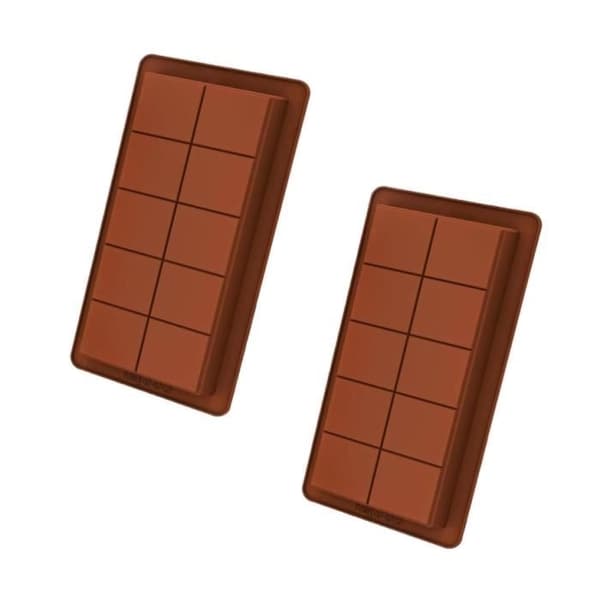 Chokoladeform - Noname - Sæt med 2 - Fødevaregodkendt silikone - Non-stick - Multifunktionel