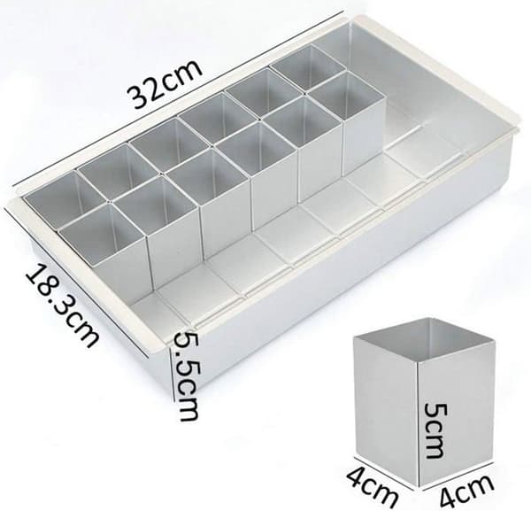 Aluminium bageform, talbageform, talbageform, fantastisk til fødselsdage, bryllupper osv.