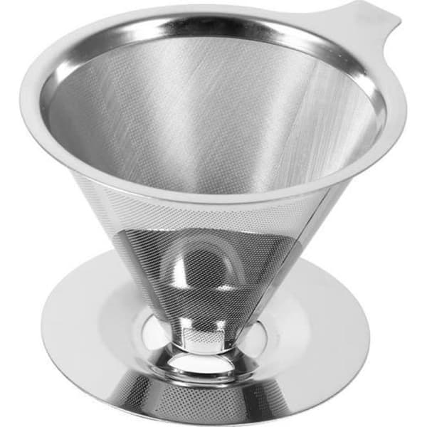 Gjenbrukbart kjegleformet kaffefilter, rustfritt stål