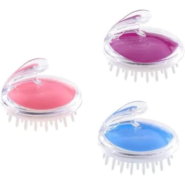 Schampoborste - Ej specificerad - 3 delar - Silikon - Halkfri - Hårbottenmassage
