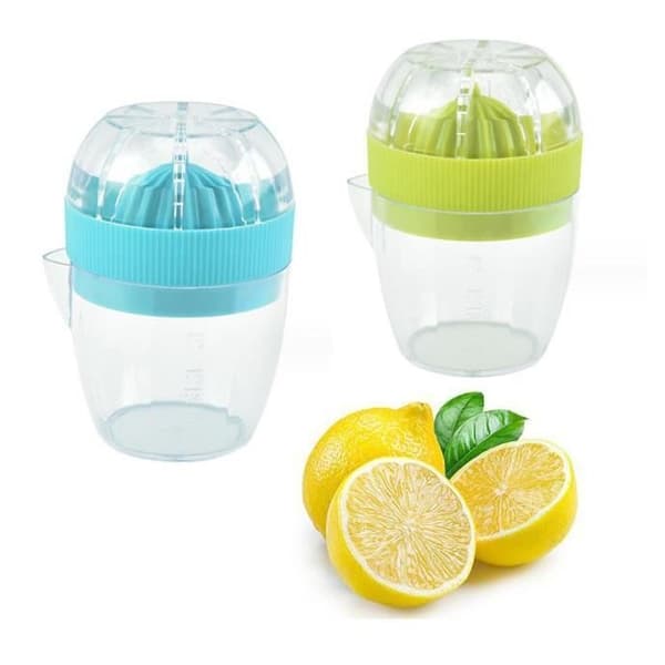 Manuell citruspress - Ej specificerad - 2 stycken - Plast - Grön, blå - 10,5*7 cm