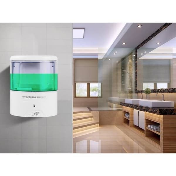 Sæbedispenser - IR-sensor - 600 ml - Automatisk - Infrarød - Berøringsfri