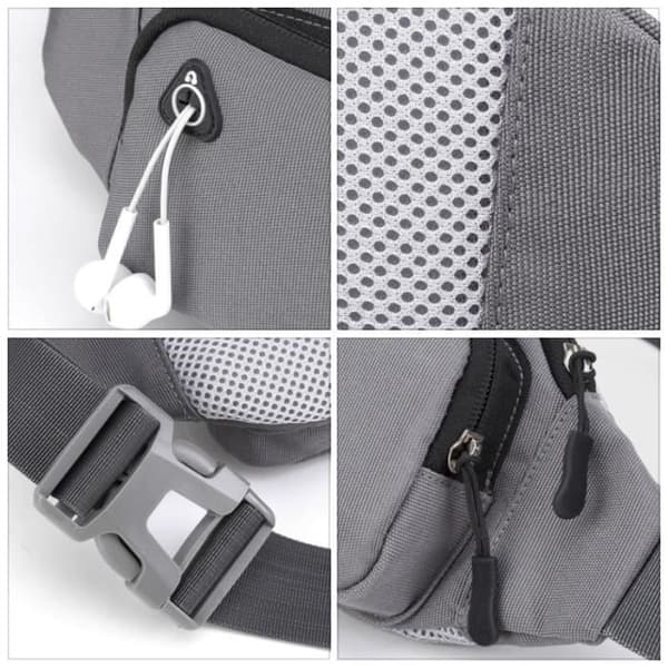 Mageveske - Stor kapasitet - Lett - 2 lommer - Hurtigspenne - Nylon