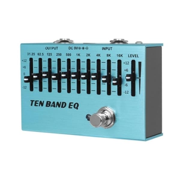 SA-01 10-bånds equalizer-controller til elektrisk guitar, EQ-effektpedaler, True Bypass, guitar, bas, dele og tilbehør