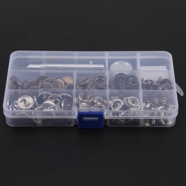 50 set Tryck på tryckknapp Tryckknappsknäppning 17 mm