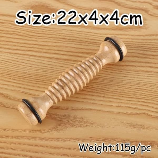Massagerulle - Ej specificerad - 22x4x4cm - Trä - Brun - Anticelluliter