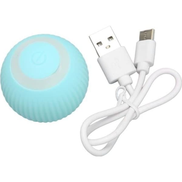 Smart kattelegetøj, USB genopladeligt interaktivt boldlegetøj til katte, 2 tilstande, bidsikker