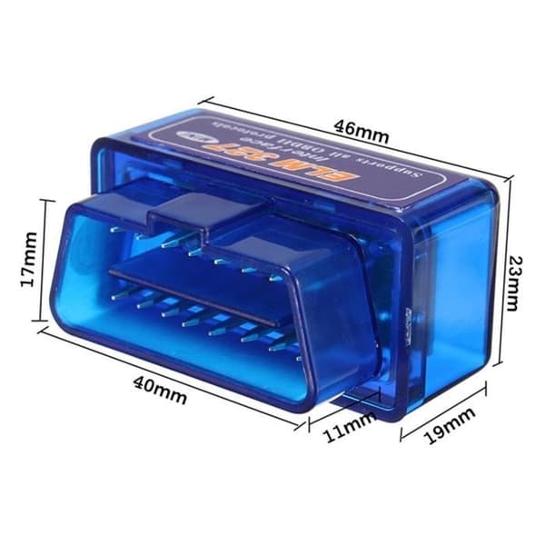 Mini ELM327 V1.5 Bluetooth OBD 2 II bildiagnostisk interfacescanner