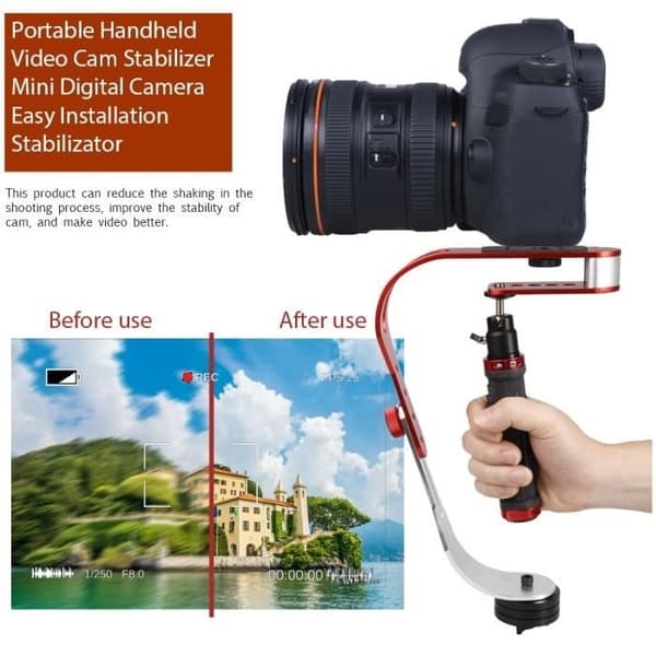 Høykvalitets bærbar videostabilisator for kameraer