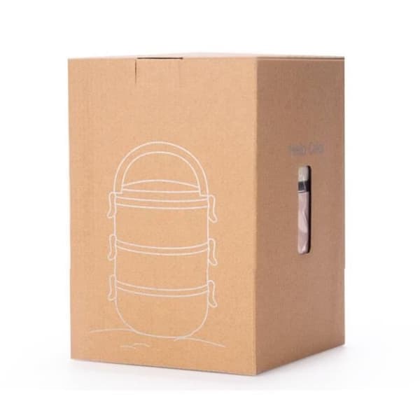 Matlåda - Rostfritt Stål - Bento - Isolerad - 3 Lager - För Barn